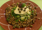 Kafenés - lentils salad